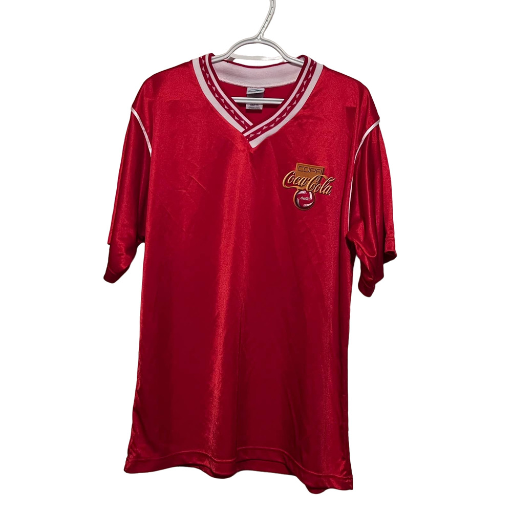 Augusta Sportswear Copa Coca-Cola Red Sports Short Sleeve Shirt Size Adult‎ XL